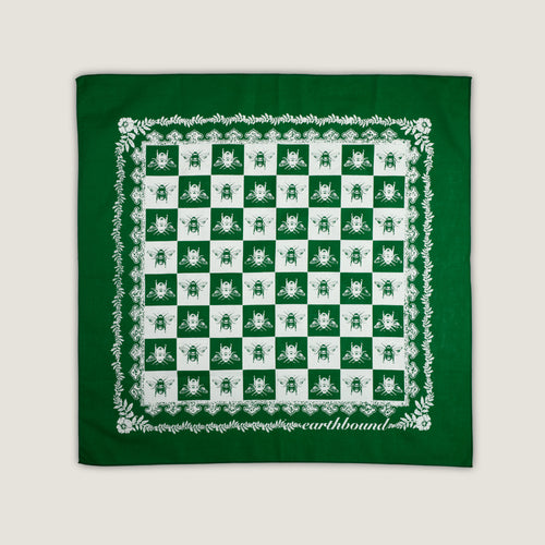 Cotton Bandana (Checkerboard Bees)
